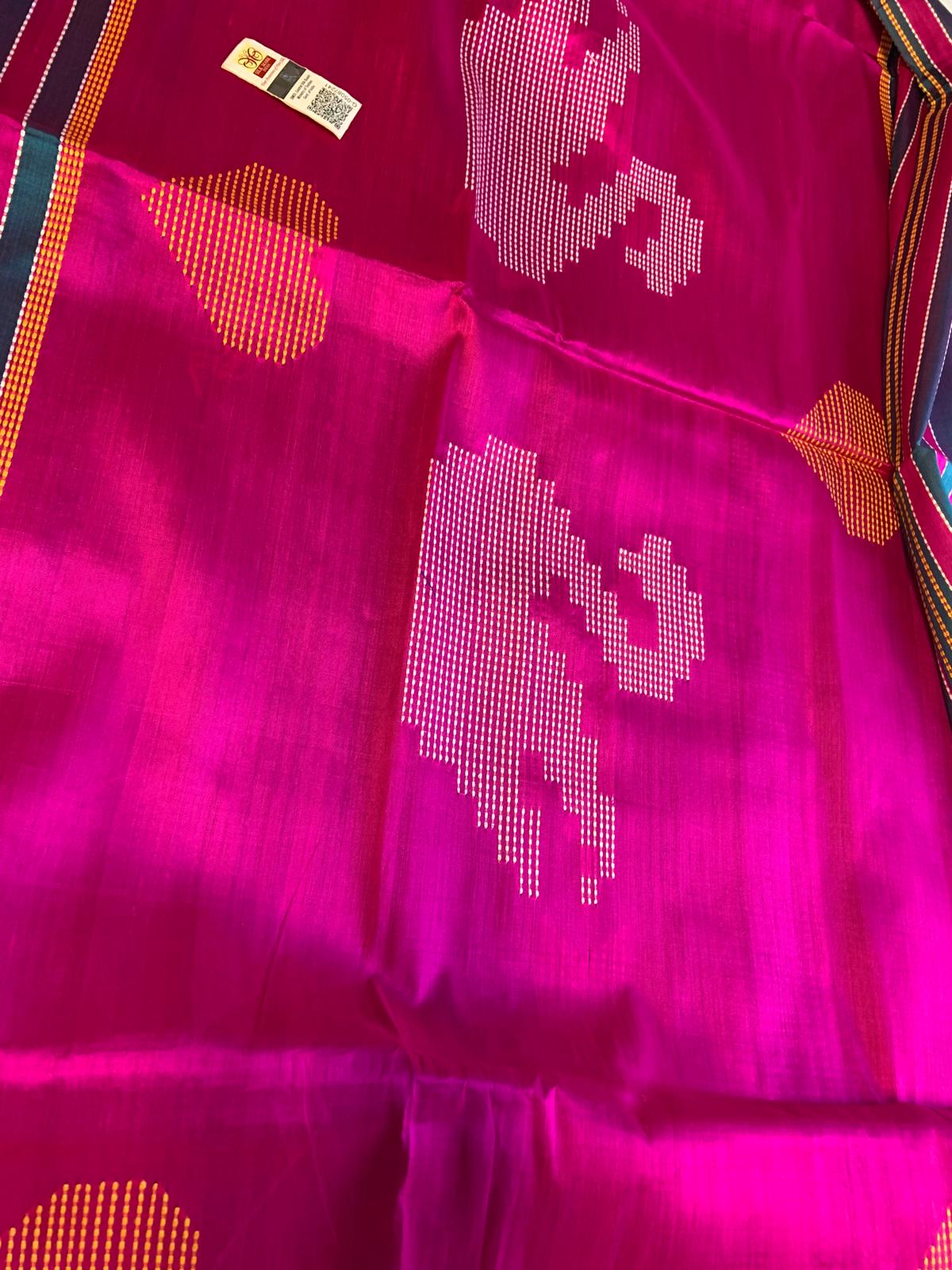 Bhisnupuri Kalakhatra Saree with Rani & Turquoise