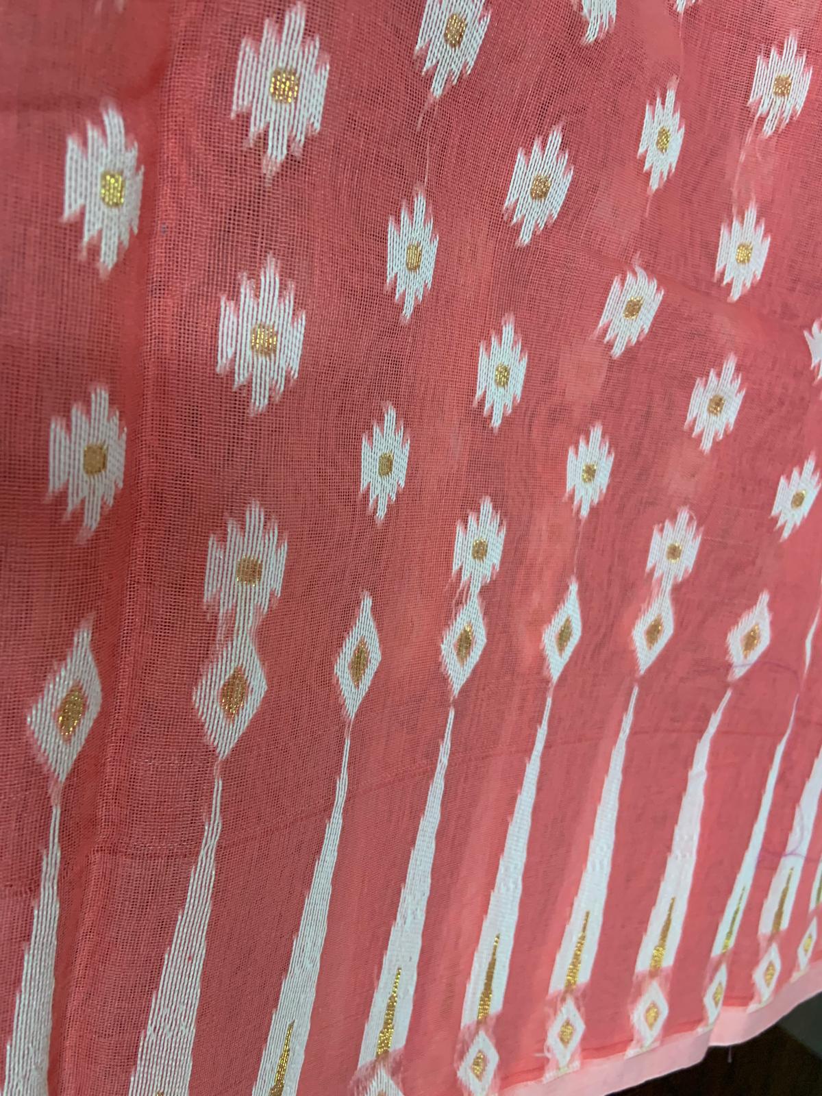 Dhakai Saree Light Orange