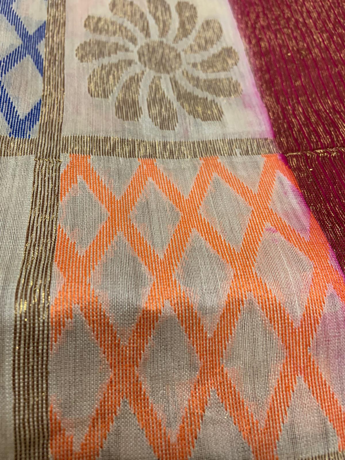 Pure Dupion Silk  Banarasi Saree