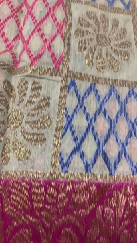 Pure Dupion Silk  Banarasi Saree